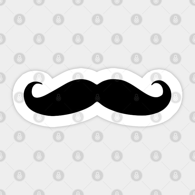 Mustache beard Sticker by ShirtyLife